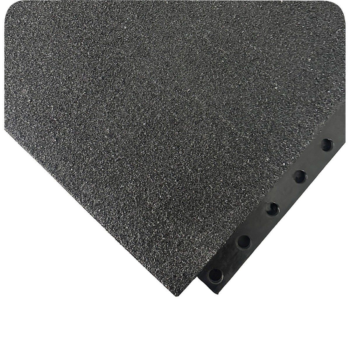 24/Seven® LockSafe® Interlocking Rubber Floor Tiles - Solid NBR w/ Gritshield®