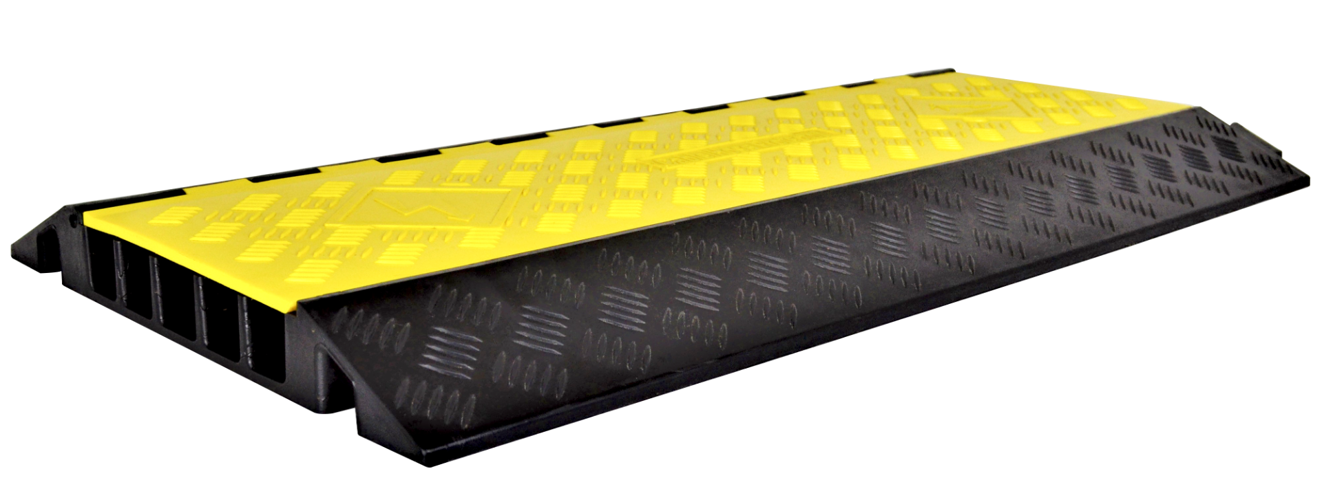 POWERHOUSE Heavy Duty 5 Channel Cable and Hose Protector - Speed Bump Cable Protection Bridge w Turns