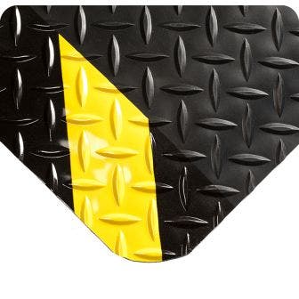 Diamond-Plate SpongeCote - Black with Chevron Borders
