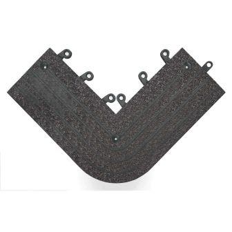 Black ErgoDeck Outside Corners with GRITSHIELD, Case of 4