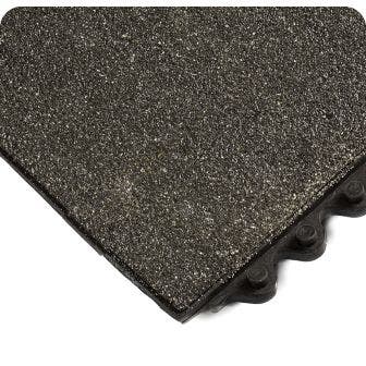24/Seven® Solid w/ Gritshield® NBR - Interlocking Rubber Floor Tiles 3' x 3'