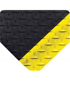 Ultra-doux Diamond-Plate SpongeCote - Noir avec jaune frontière