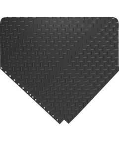 24/Seven LockSafe Interlocking Rubber Floor Tiles - Grease Resistant Diamond Plate