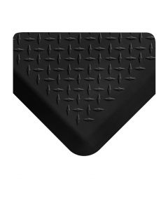 Smart Step Maxum Dual - Diamond-Plate Non-Slip Floor Mat by Wellness Mats - Black