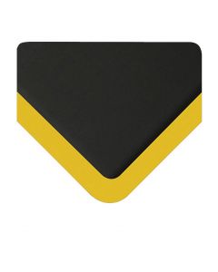 Smart Step Supreme - Anti-fatigue Floor Mat by Wellness Mats - Black w Yellow Border