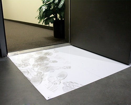 Tacky Mats trap dirt and debris from getting into unwanted spaces.