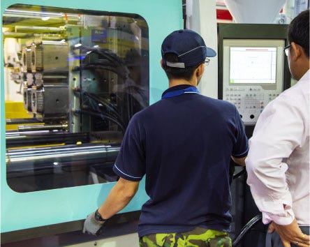 Injection molding factory