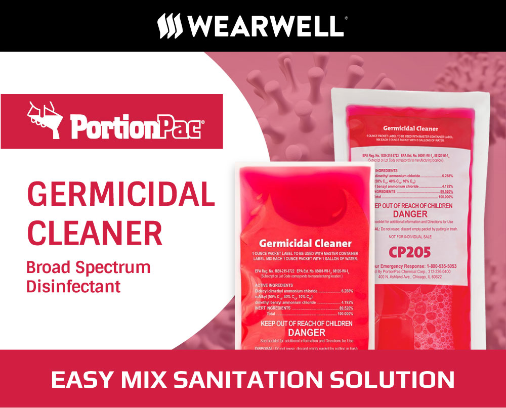 PortionPac Germicidal Cleaner Broad Spectrum Disinfectant