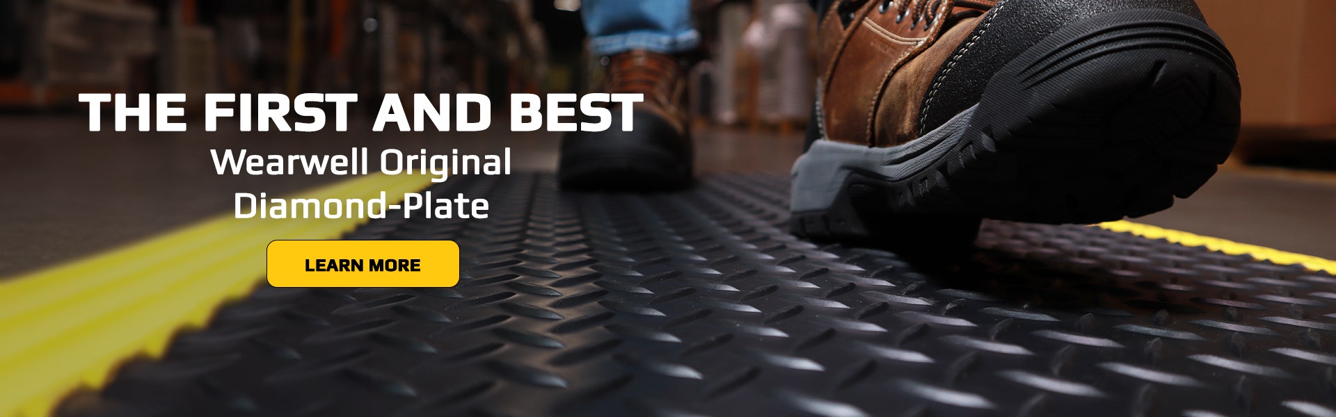 Wearwell was the first to create the Diamond-Plate floor mat