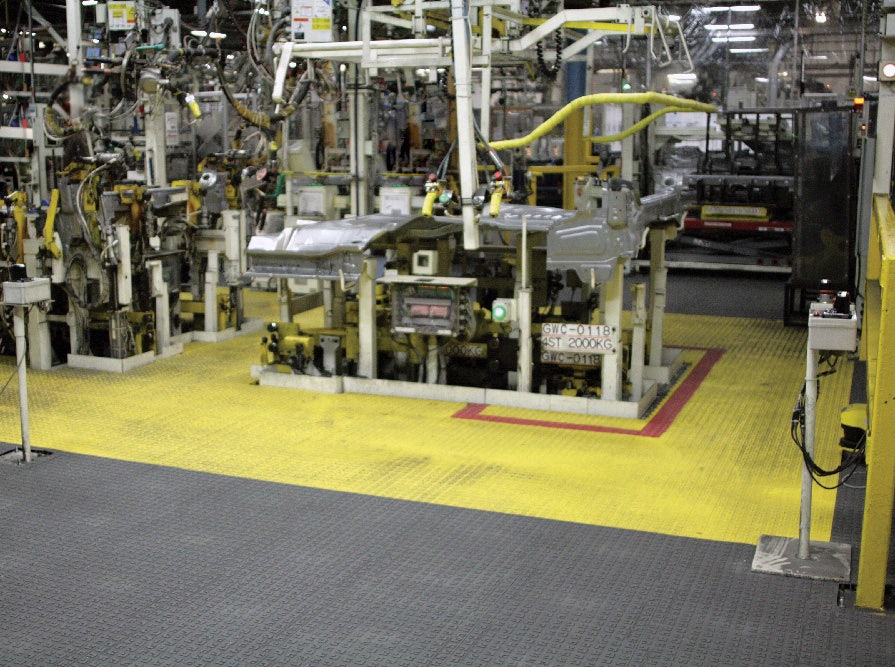 High Visibility Ergonomic Flooring Example